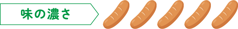 味の濃さ